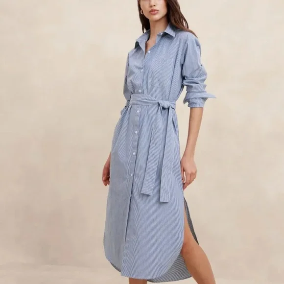 Banana Republic Factory | Dresses | Banana Republic Factoty Maxi Shirt Dress  | Poshmark